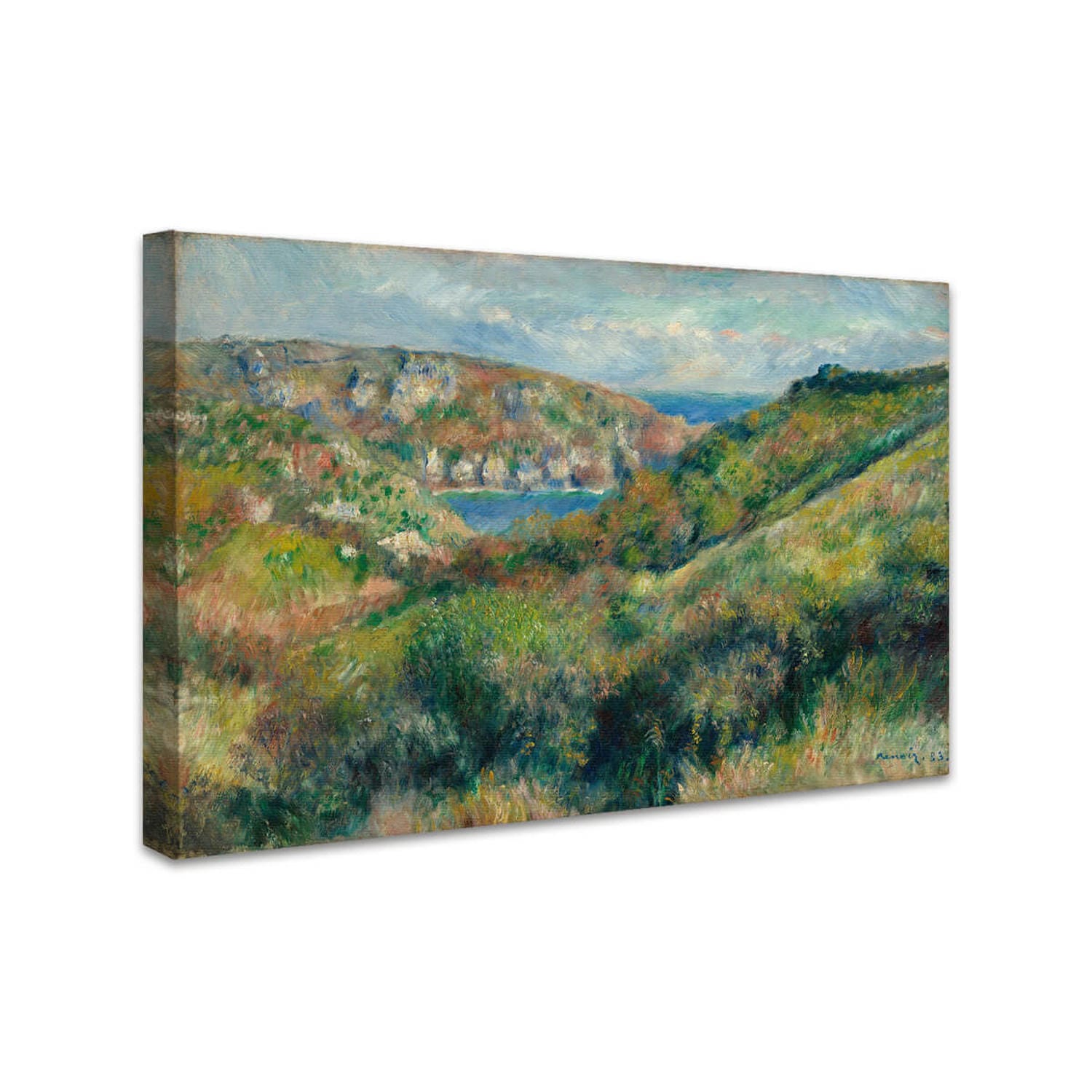 Hügel um die Bucht von Moulin Huet, Guernsey | Pierre-Auguste Renoir