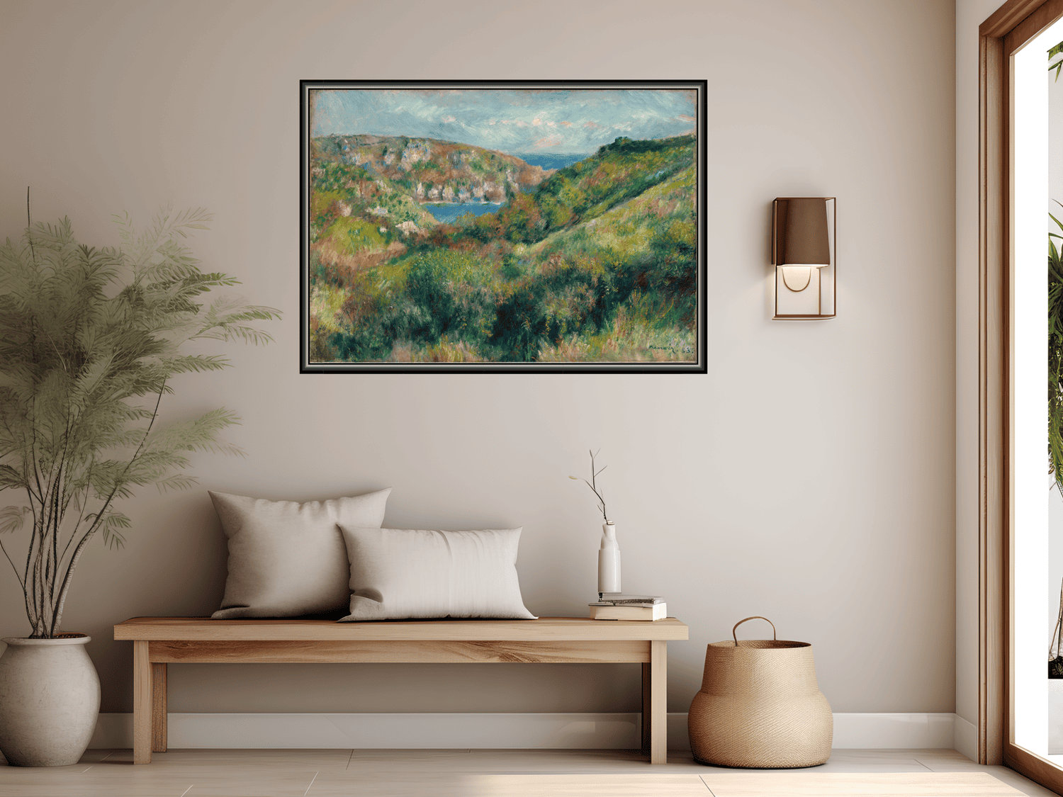 Hügel um die Bucht von Moulin Huet, Guernsey | Pierre-Auguste Renoir