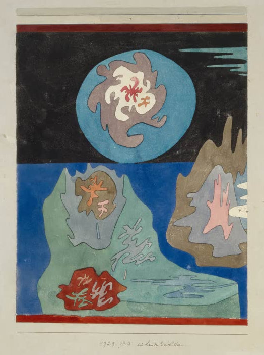 Kunstdruck „Im Lande Edelstein“ von Paul Klee, handgefertigt in Deutschland