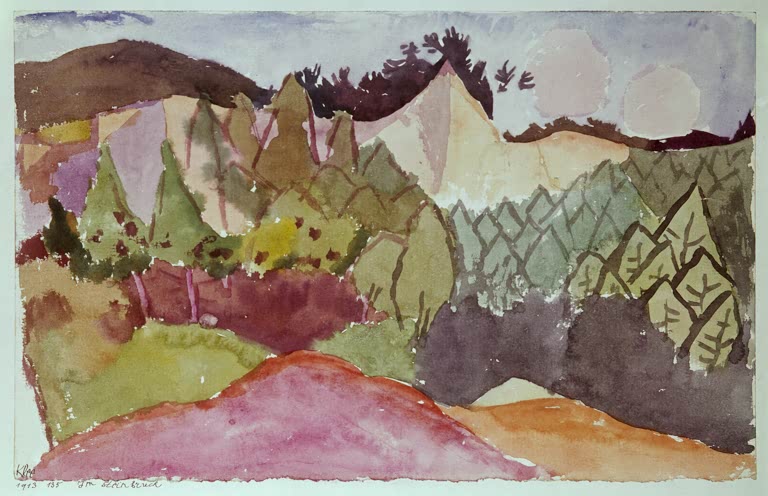 Kunstdruck „Im Steinbruch“ von Paul Klee, handgefertigt in Deutschland