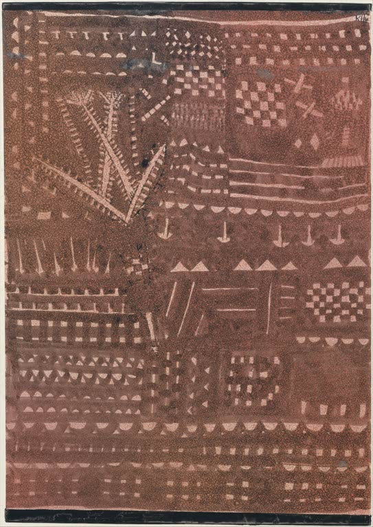Kunstdruck „In der Art eines Lederteppichs“ von Paul Klee