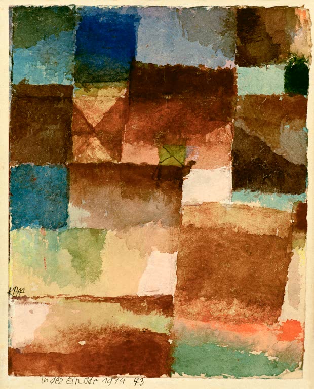 Kunstdruck „In der Einöde“ von Paul Klee, handgefertigt in Deutschland