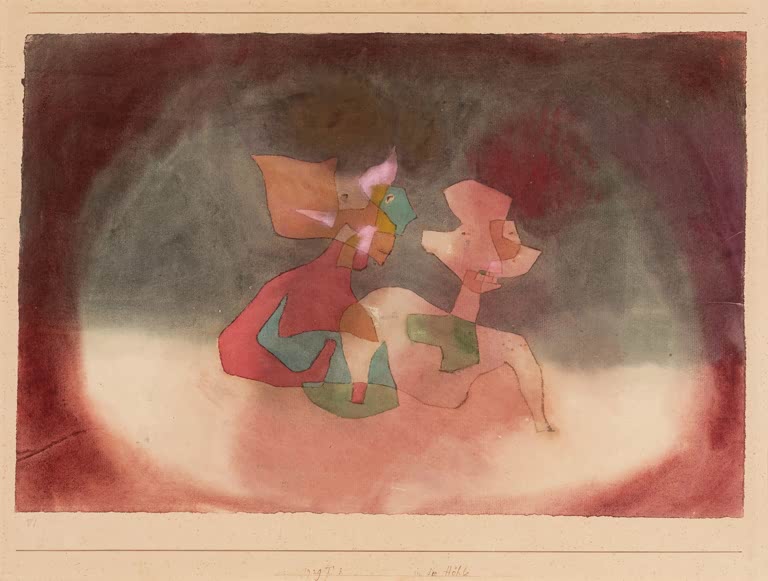 Kunstdruck „In die Höhle“ von Paul Klee, handgefertigt in Deutschland