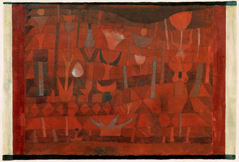 Kunstdruck „Indischer Blumengarten“ von Paul Klee, handgefertigt in Deutschland