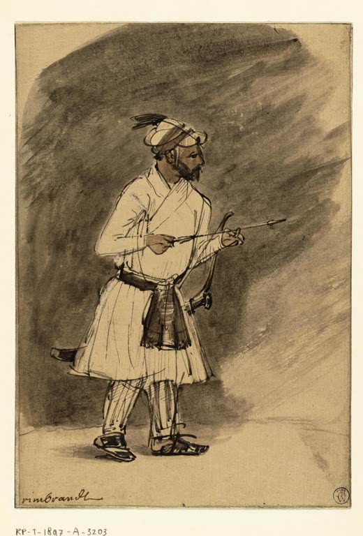 Kunstdruck „Indischer Bogenschütze“ von Rembrandt van Rijn