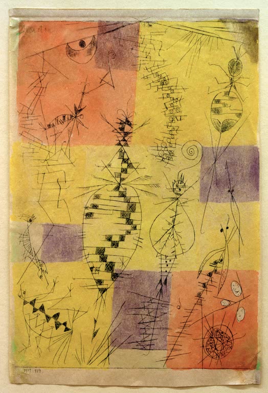 Kunstdruck „Insecten“ von Paul Klee, handgefertigt in Deutschland