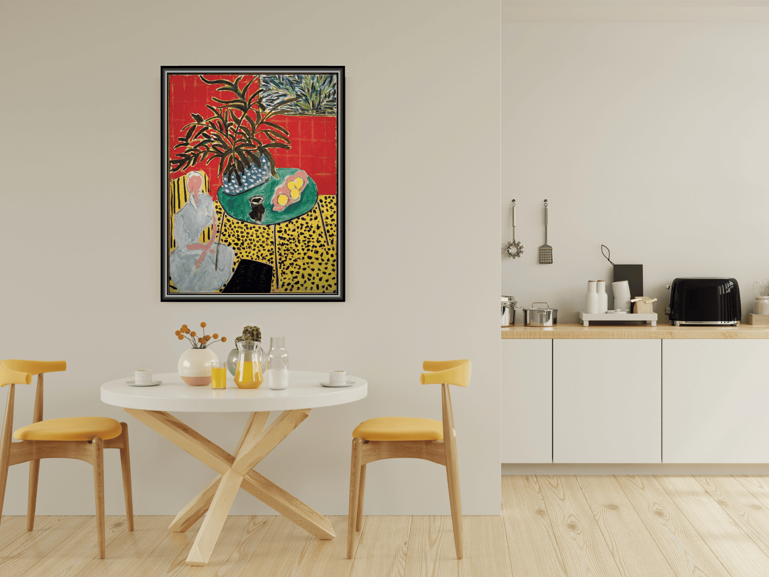 Interieur mit schwarzem Farn | Henri Matisse