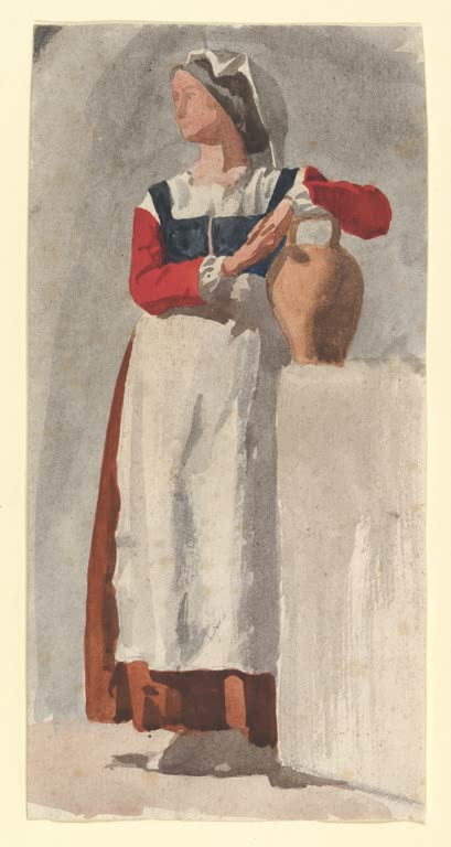 Kunstdruck von „Italienische Frau“ von Edgar Degas, handgefertigt in Deutschland als Leinwand oder Poster erhältlich