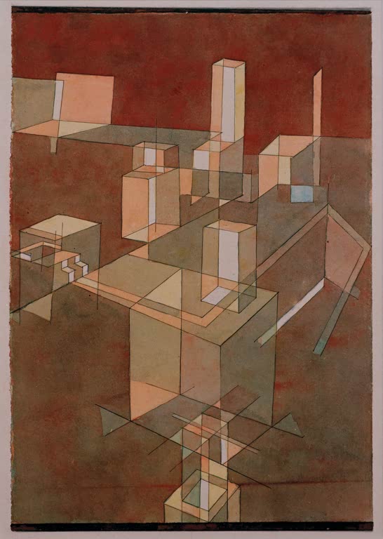  Kunstdruck „Italienische Stadt“ von Paul Klee