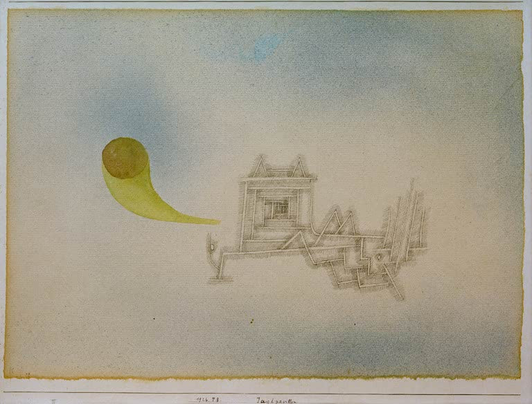 Kunstdruck „Jagdpavillon“ von Paul Klee