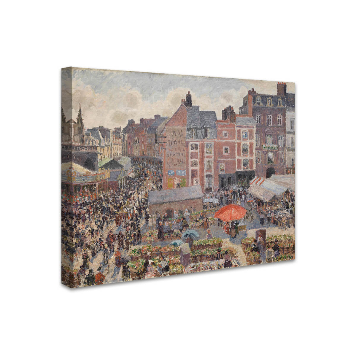 Jahrmarkt an einem sonnigen Nachmittag, Dieppe | Camille Pissarro