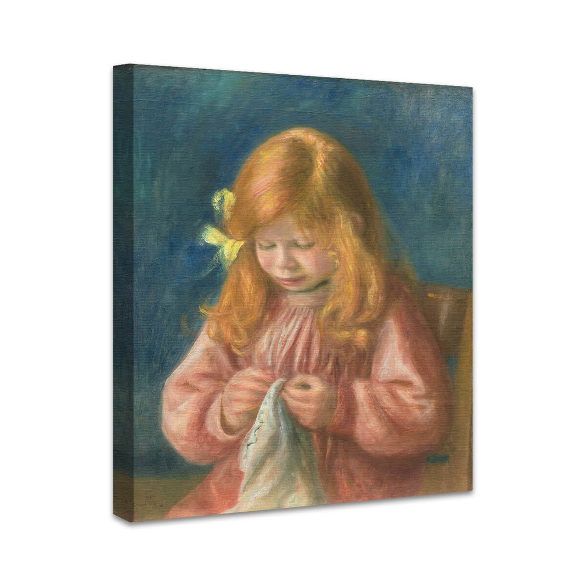 Jean Renoir beim Nähen | Pierre-Auguste Renoir