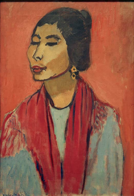 Kunstdruck des Gemäldes „Joaquina“ von Henri Matisse, erhältlich als Poster oder Leinwand, optional gerahmt, in Deutschland von Hand gefertigt.