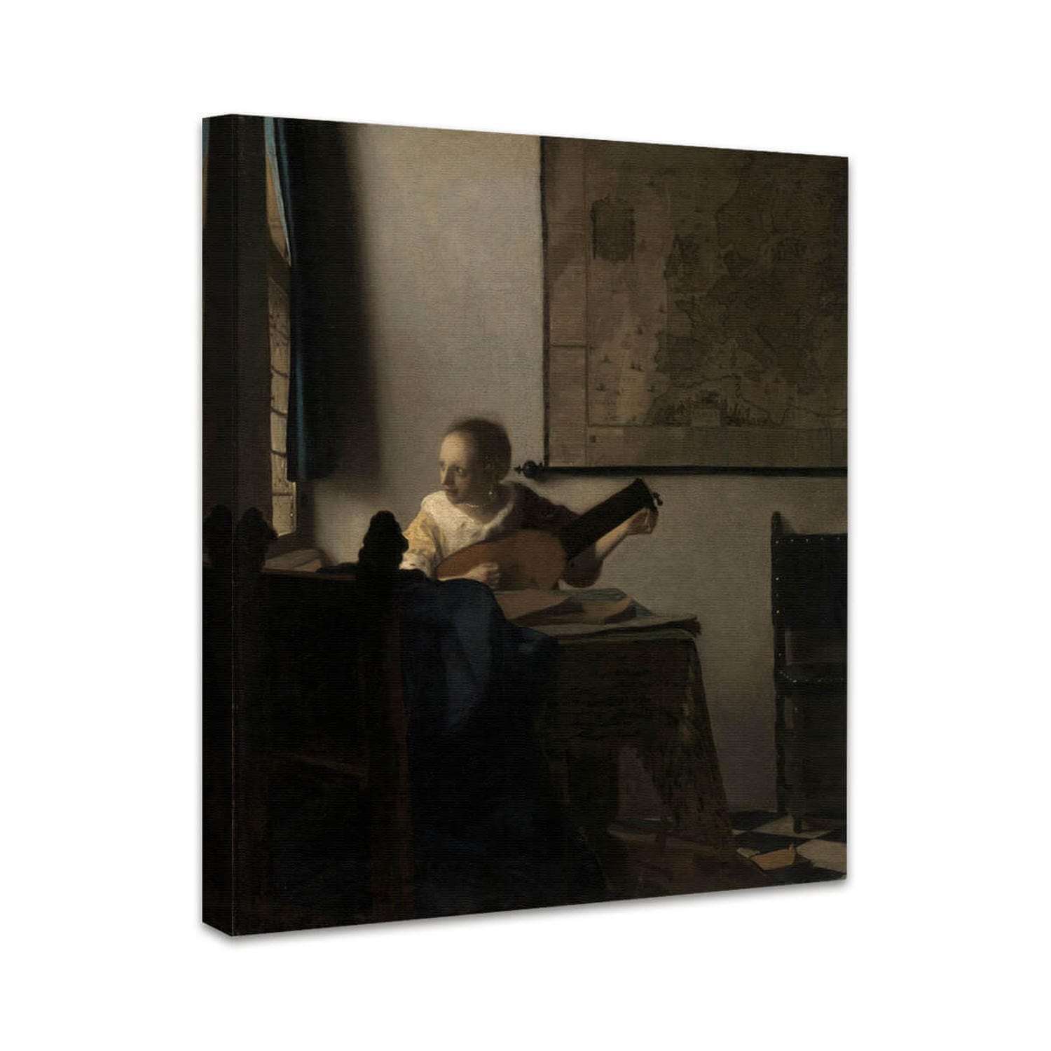 Junge Frau mit Laute | Johannes Vermeer