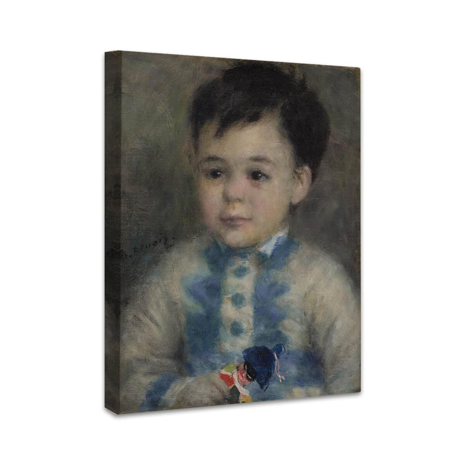 Junge mit einem Spielzeugsoldaten (Portrait von Jean de La Pommeraye) | Pierre-Auguste Renoir