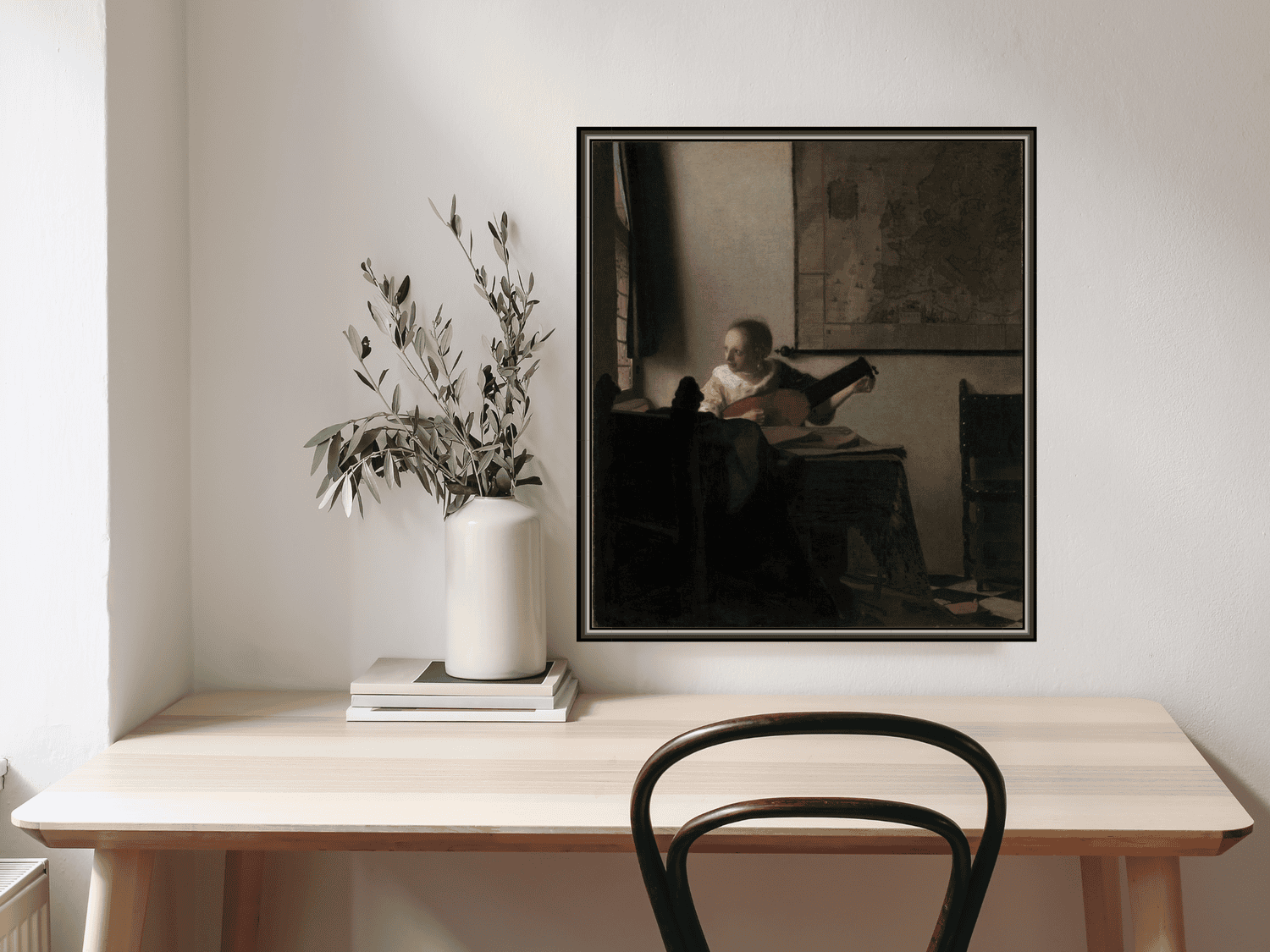 Junge Frau mit Laute | Johannes Vermeer