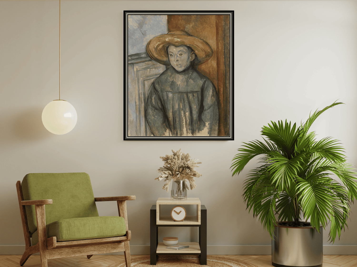 Junge mit Strohhut | Paul Cézanne