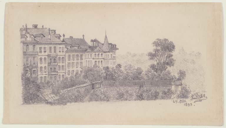 Kunstdruck „Junkerngasse in Bern“ von Paul Klee, handgefertigt in Deutschland