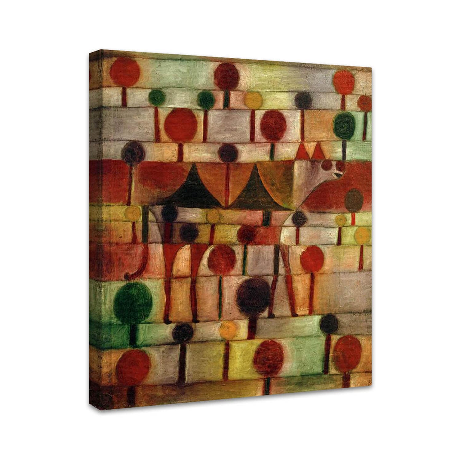 Kamel in rhythmischer Baumlandschaft | Paul Klee