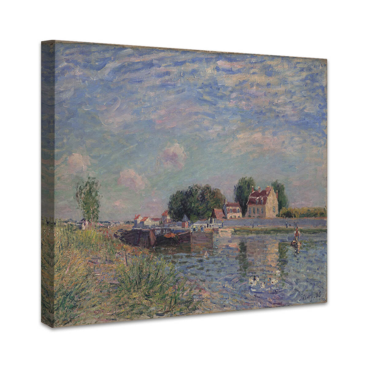 Kanal in Saint-Mammès | Alfred Sisley