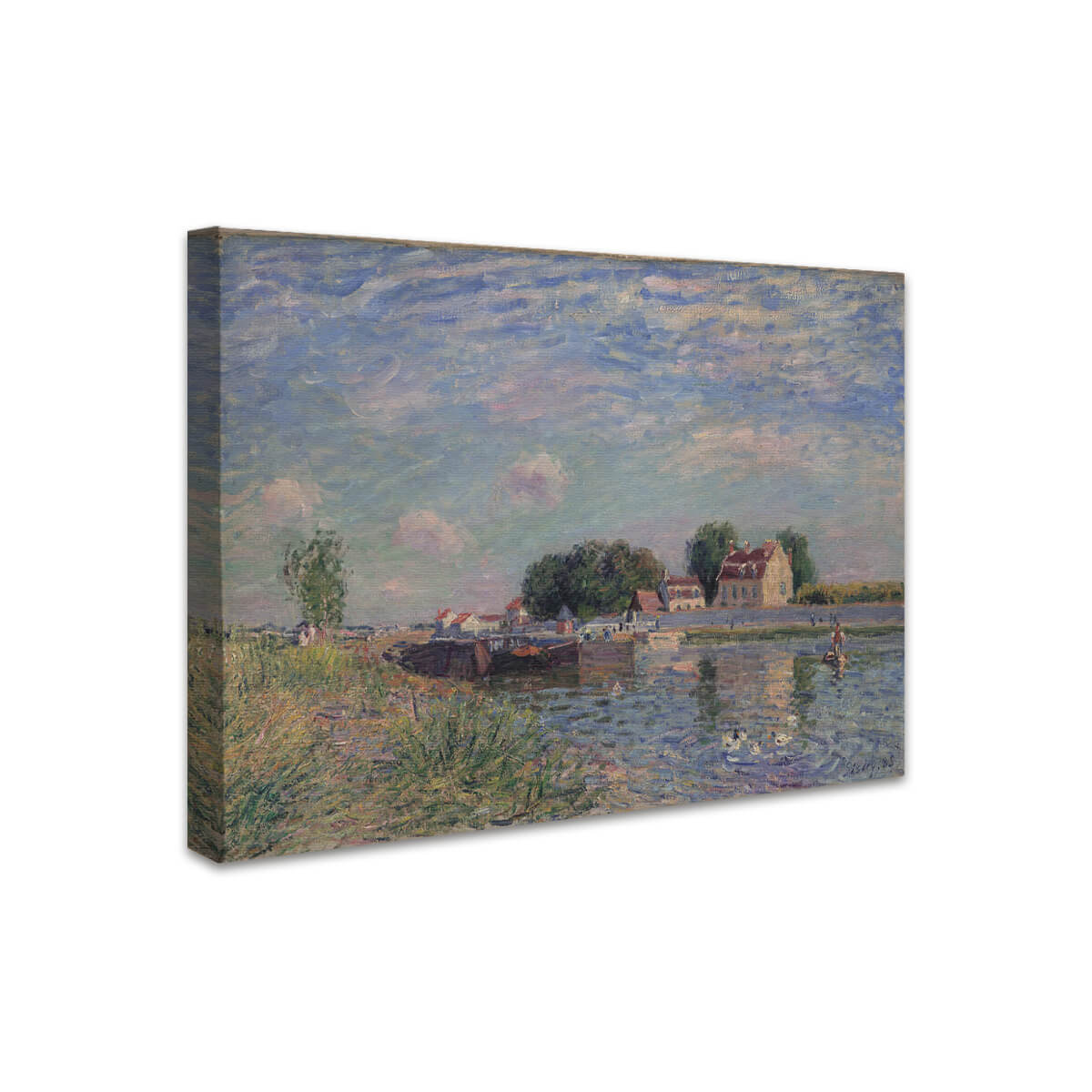 Kanal in Saint-Mammès | Alfred Sisley