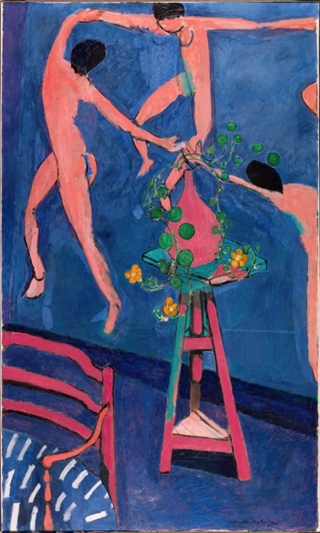 Kunstdruck des Gemäldes "Kapuzinerkresse und Der Tanz" von Henri Matisse
