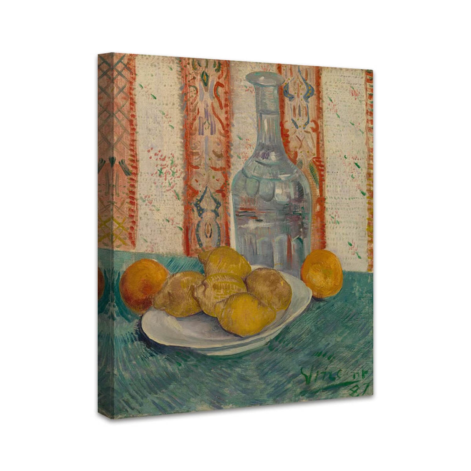 Karaffe und Teller mit Zitrusfrucht | Vincent van Gogh