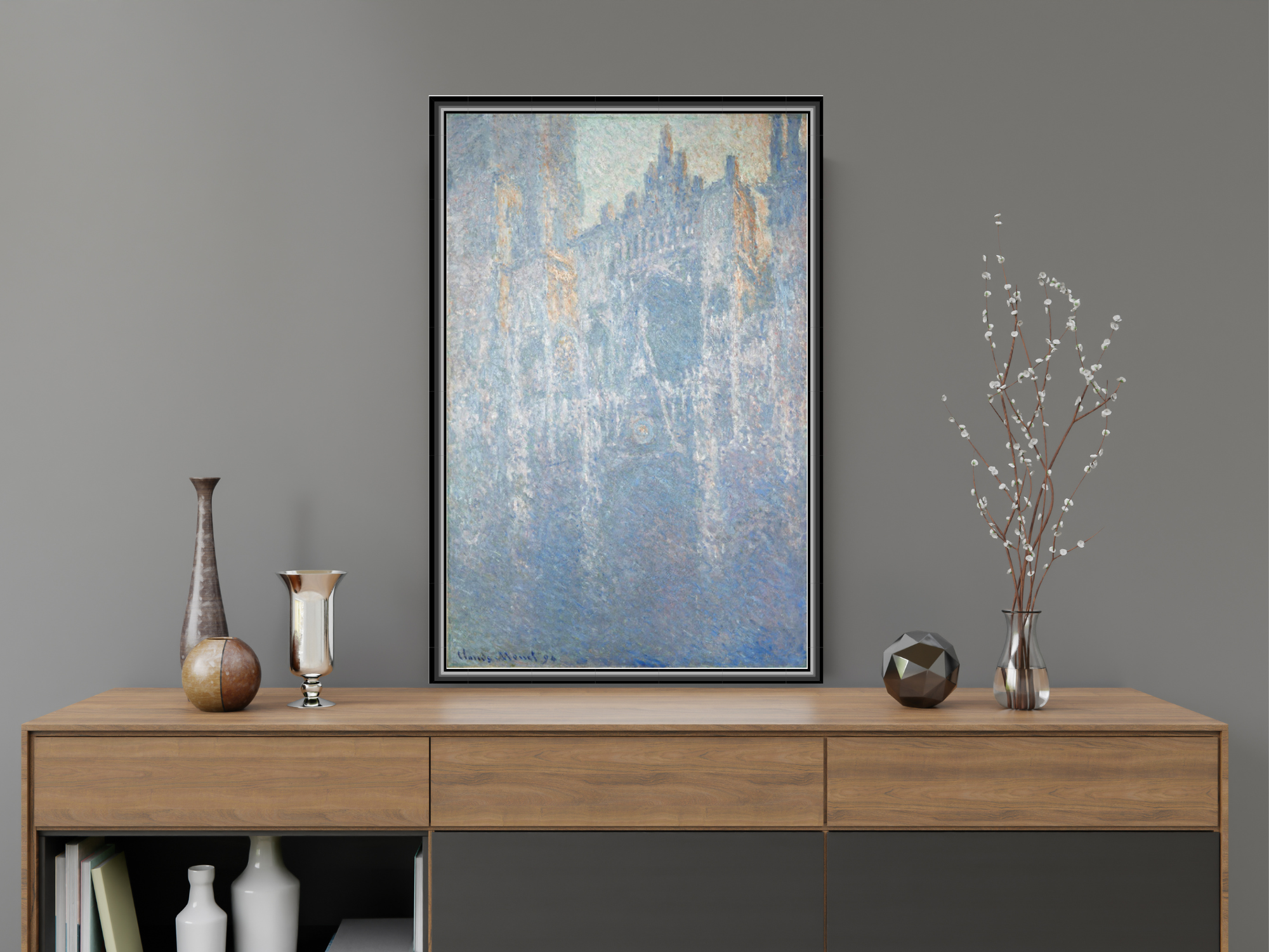 Kathedrale von Rouen, Morgens Nebel | Claude Monet