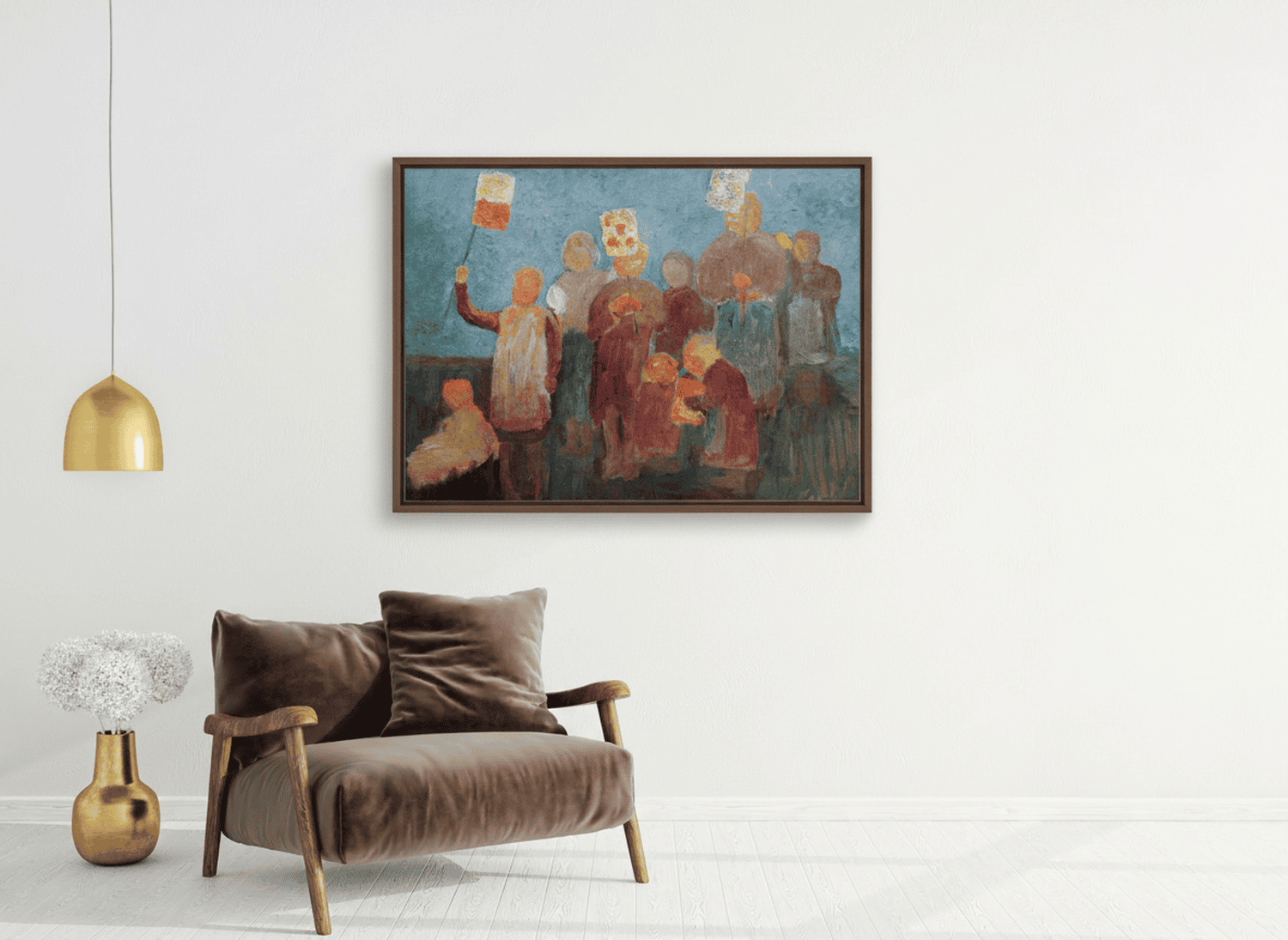 Kinder mit Laternen | Paula Modersohn-Becker