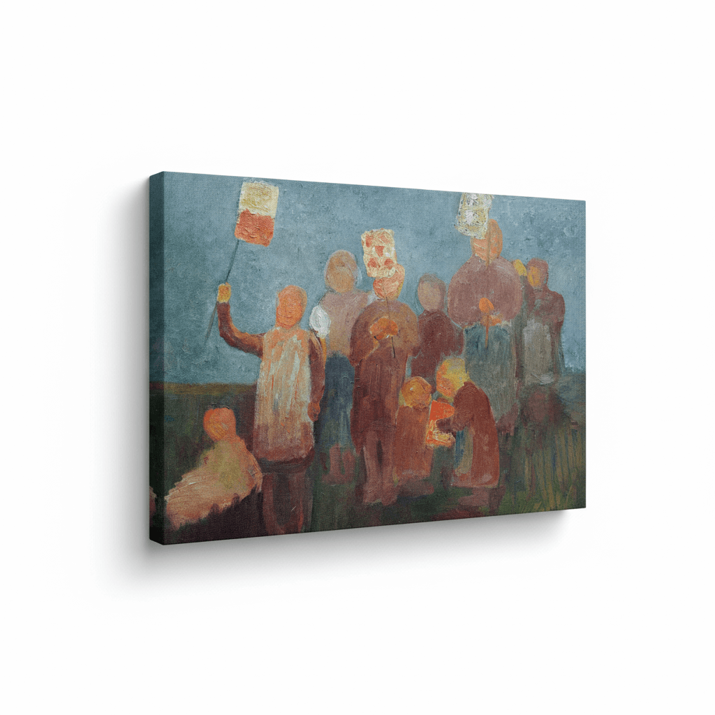 Kinder mit Laternen | Paula Modersohn-Becker