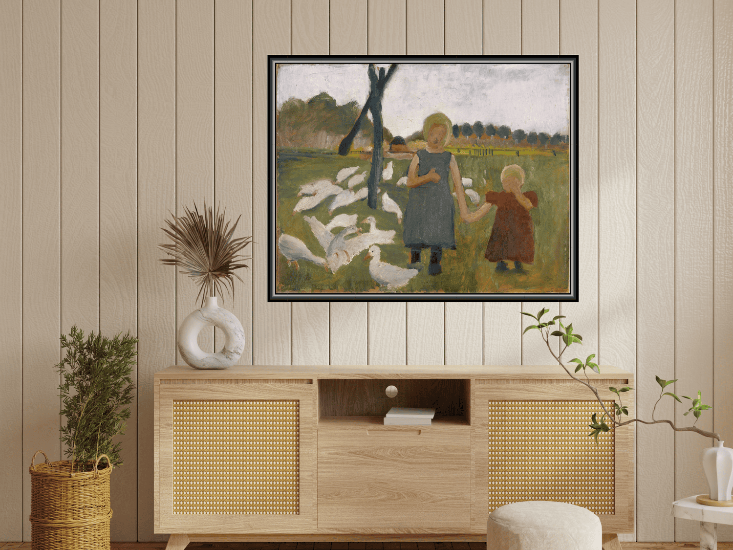 Kinder mit Gänsen | Paula Modersohn-Becker