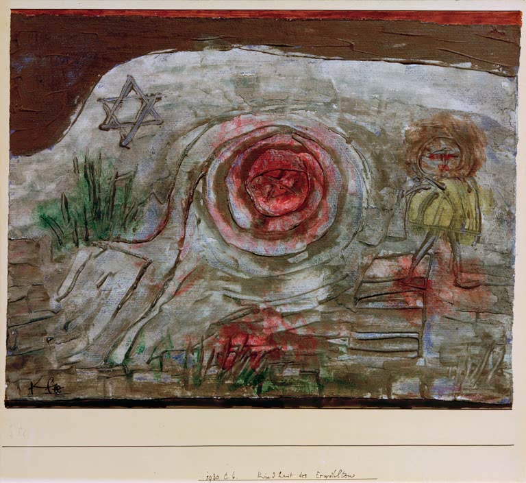 Kunstdruck „Kindheit des Erwählten“ von Paul Klee