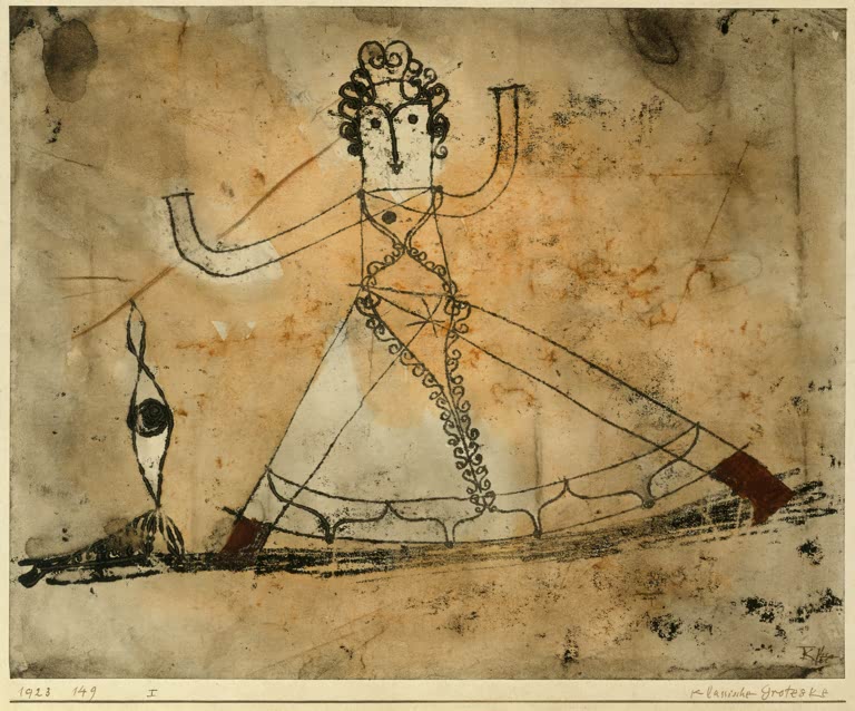 Kunstdruck „Klassische Groteske“ von Paul Klee