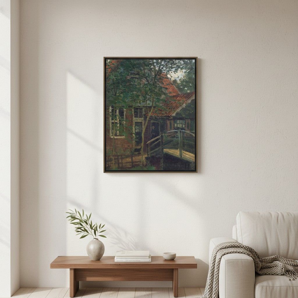 Passerelle en Hollande, Zaandam | Claude Monet