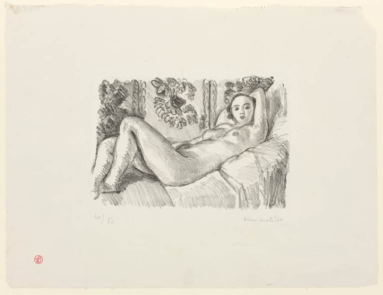 Kunstdruck „Kleine Aurora“ von Henri Matisse, handgefertigt in Deutschland