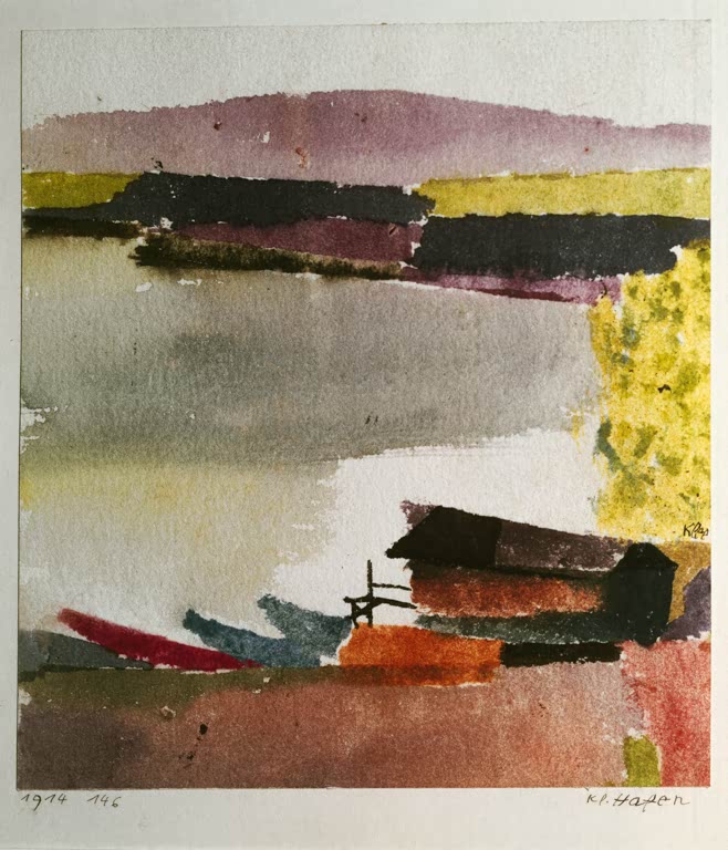 Kunstdruck „Kleiner Hafen“ von Paul Klee, handgefertigt in Deutschland
