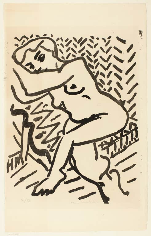 Kunstdruck „Kleiner heller Holzschnitt“ von Henri Matisse, handgefertigt in Deutschland