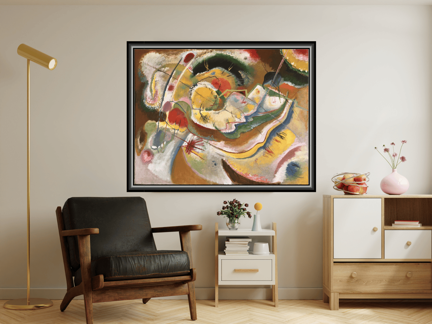 Kleines Bild mit Gelb (Improvisation) | Wassily Kandinsky