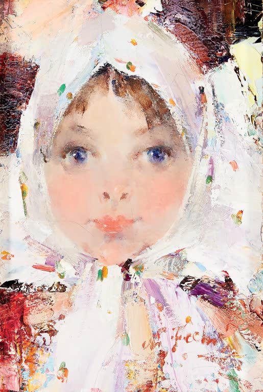 Kunstdruck Kleines russisches Mädchen von Nikolai Iwanowitsch Feschin