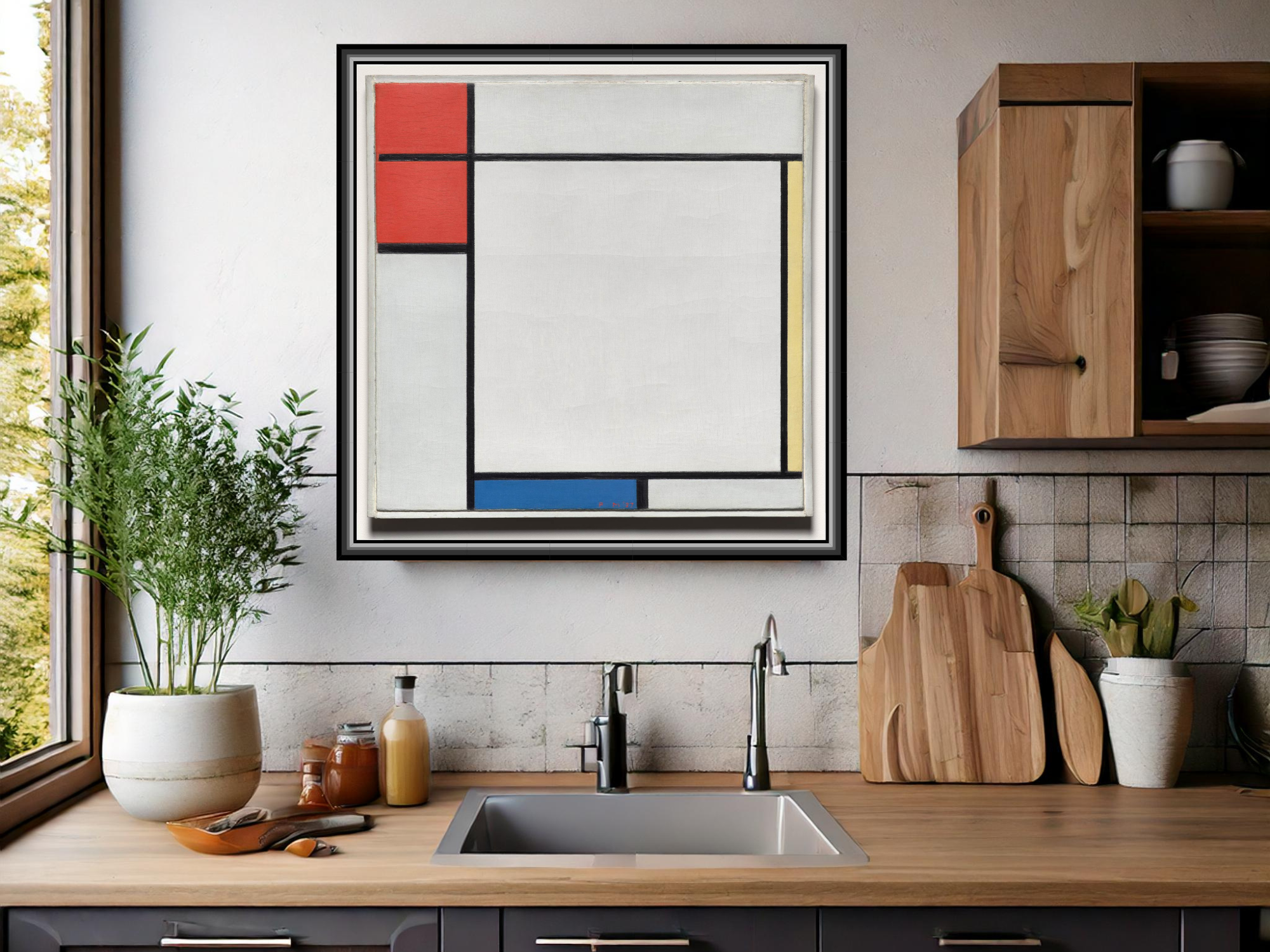 Komposition mit Rot, Gelb und Blau | Piet Mondrian