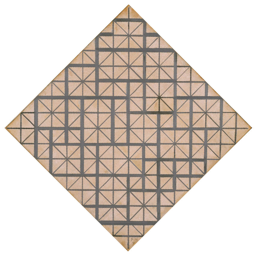 Komposotion mit Schwarz und Grau | Piet Mondrian