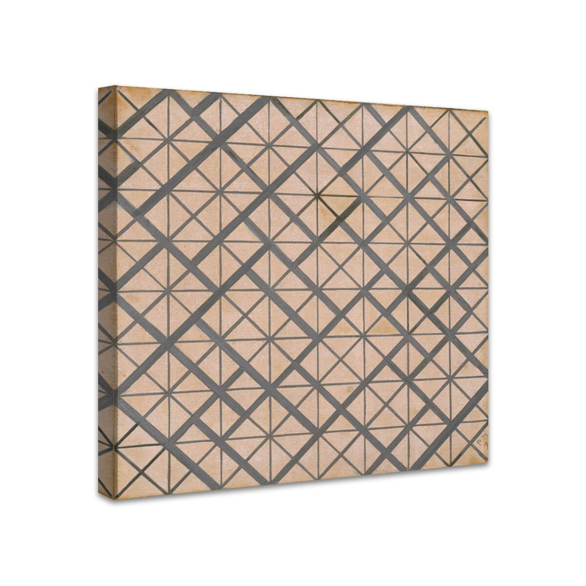 Komposotion mit Schwarz und Grau | Piet Mondrian