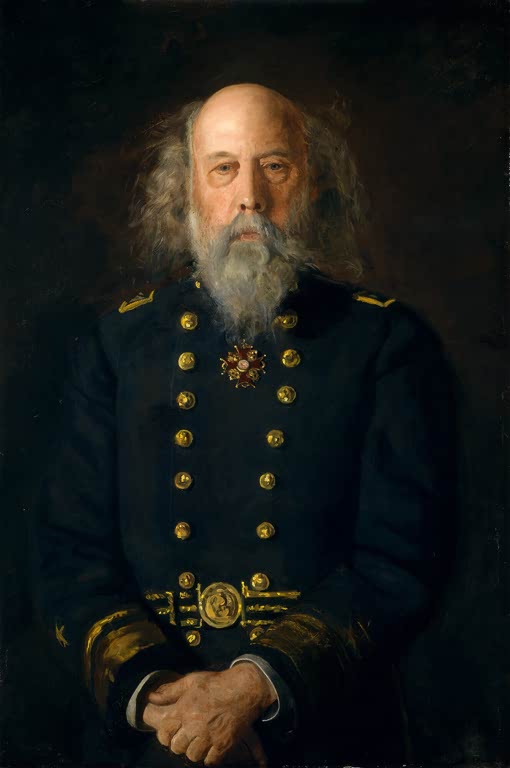 Kunstdruck des Gemäldes Konteradmiral George W. Melville von Thomas Eakins, handgefertigt in Deutschland