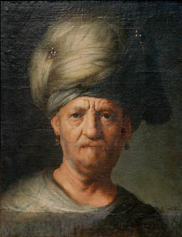 Kunstdruck „Kopf eines vornehmen Orientalen“ von Rembrandt van Rijn
