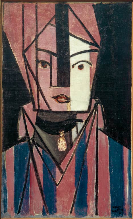 Kunstdruck von Kopf in Weiß und Rosa von Henri Matisse, erhältlich als Leinwand oder Poster, optional gerahmt, in Deutschland per Hand gefertigt.