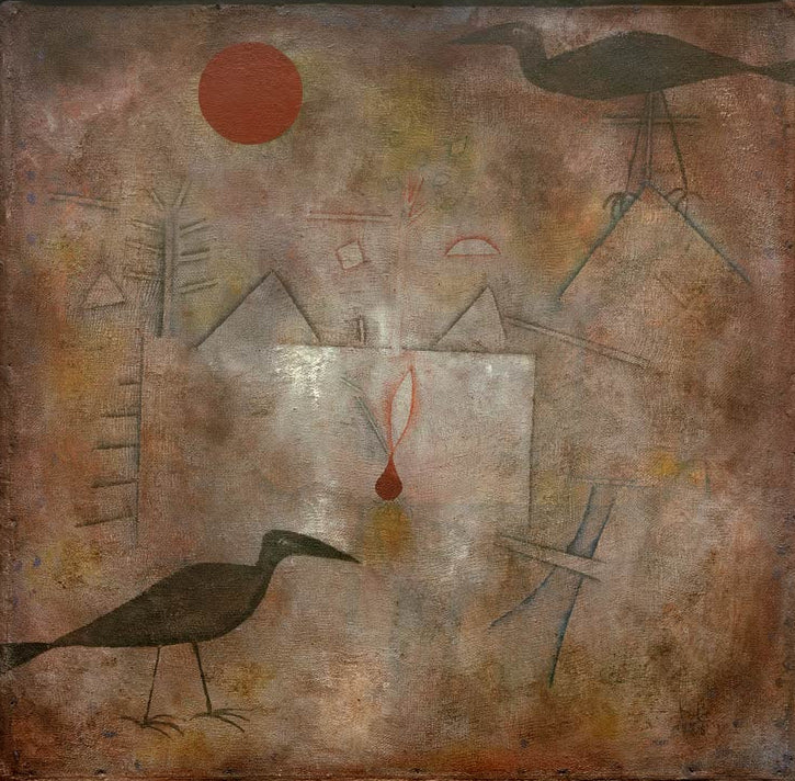Kunstdruck „Krähenlandschaft“ von Paul Klee