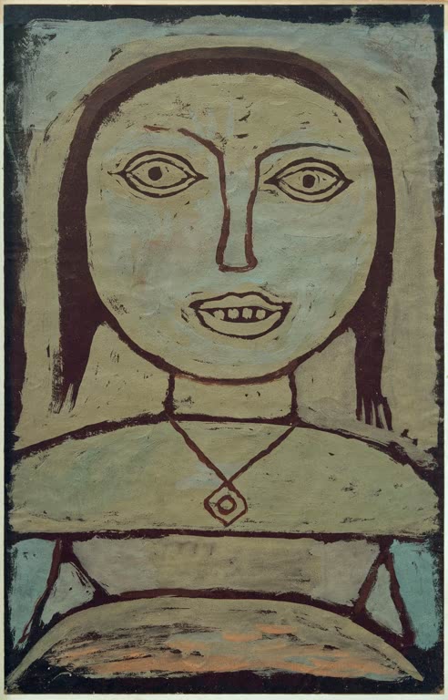Kunstdruck „Krankes Mädchen“ von Paul Klee, handgefertigt in Deutschland