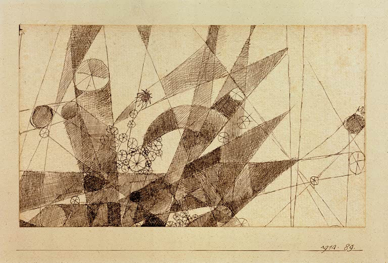Kunstdruck „Kreise (freiere und gebundenere)“ von Paul Klee, handgefertigt in Deutschland