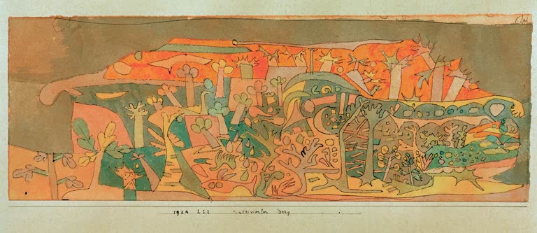 Kunstdruck „Kultivierter Berg“ von Paul Klee
