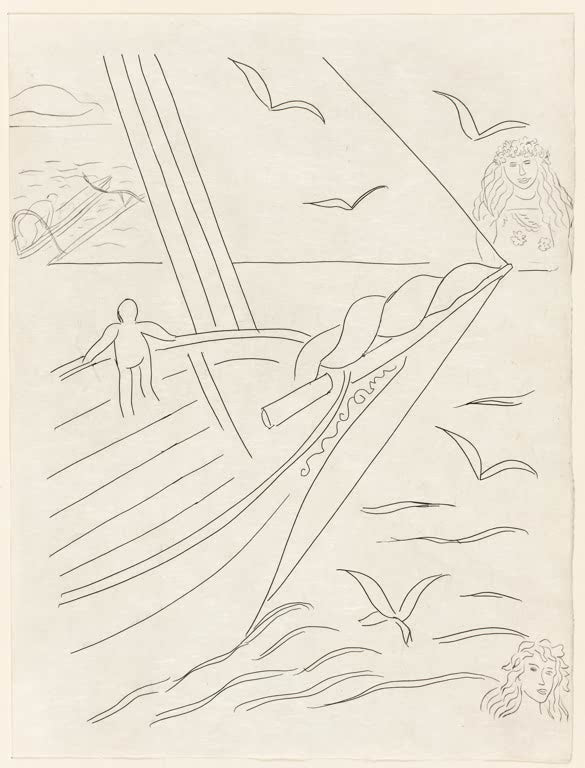 Kunstdruck „L'Azur“ von Henri Matisse, handgefertigt in Deutschland